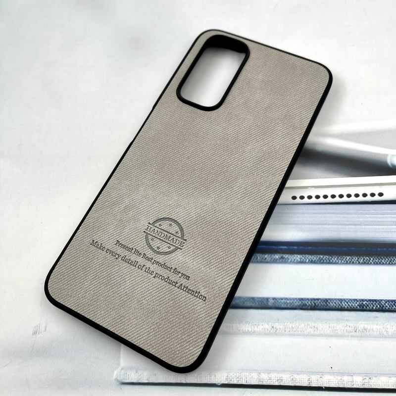 قاب گوشی Redmi Note 11 4G / Redmi Note 11S شیائومی Cotton Case مخمل چرمی Hand Made کلاسیک طوسی کد 714887 - Image 2
