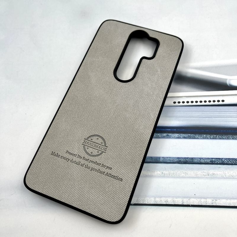 قاب گوشی Redmi Note 8 Pro شیائومی Cotton Case مخمل چرمی Hand Made کلاسیک طوسی کد 717821 - Image 2