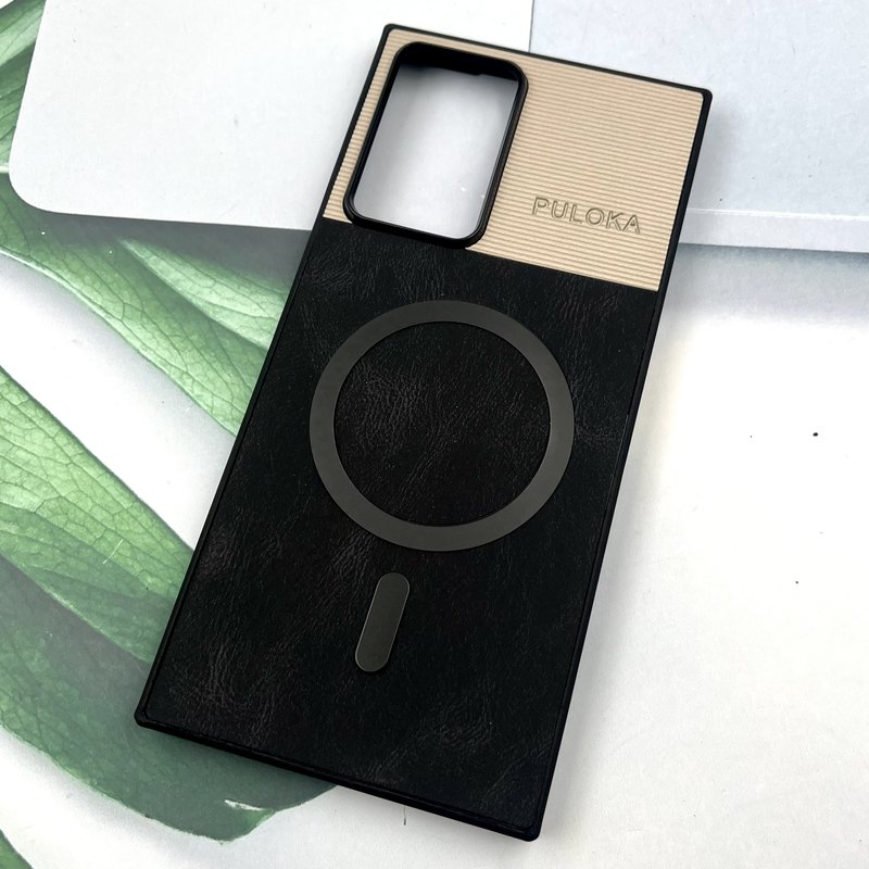 قاب گوشی Galaxy Note 20 Ultra سامسونگ Leather Cover مگ سیف Magsafe اورجینال لوکس کلاسیک مشکی کد 720220 - Image 2