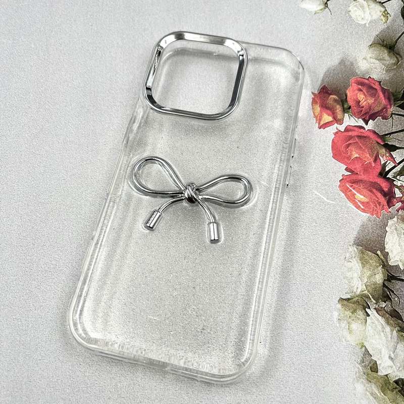 قاب گوشی iPhone 16 Pro آیفون Luxury Case سوپر شاین لنز Silver پاپیون کد 723743 - Image 2