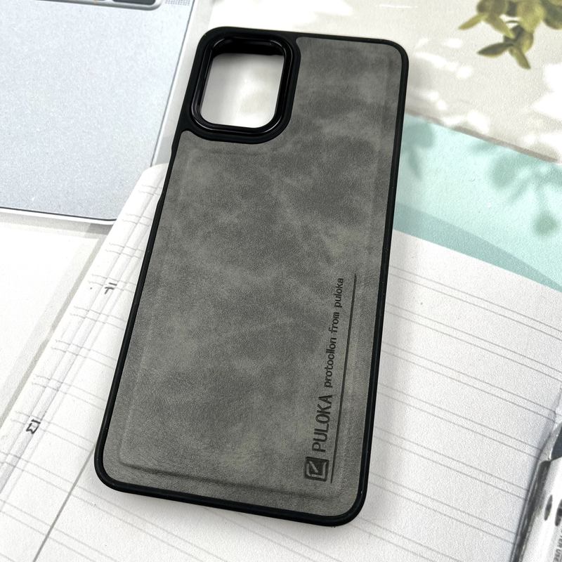 قاب گوشی Galaxy A12 / Galaxy M12 سامسونگ چرم Puloka Design اورجینال داخل پارچه ای لنز Metal تیتانیوم کد 744026 - Image 2