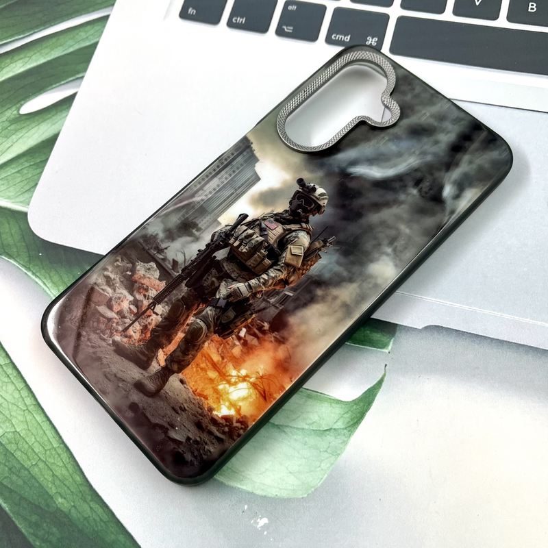 قاب گوشی Galaxy A26 سامسونگ Carbon Lens اورجینال لنز برجسته کربن اسپرت طرح Call Of Duty کد 765418 - Image 2