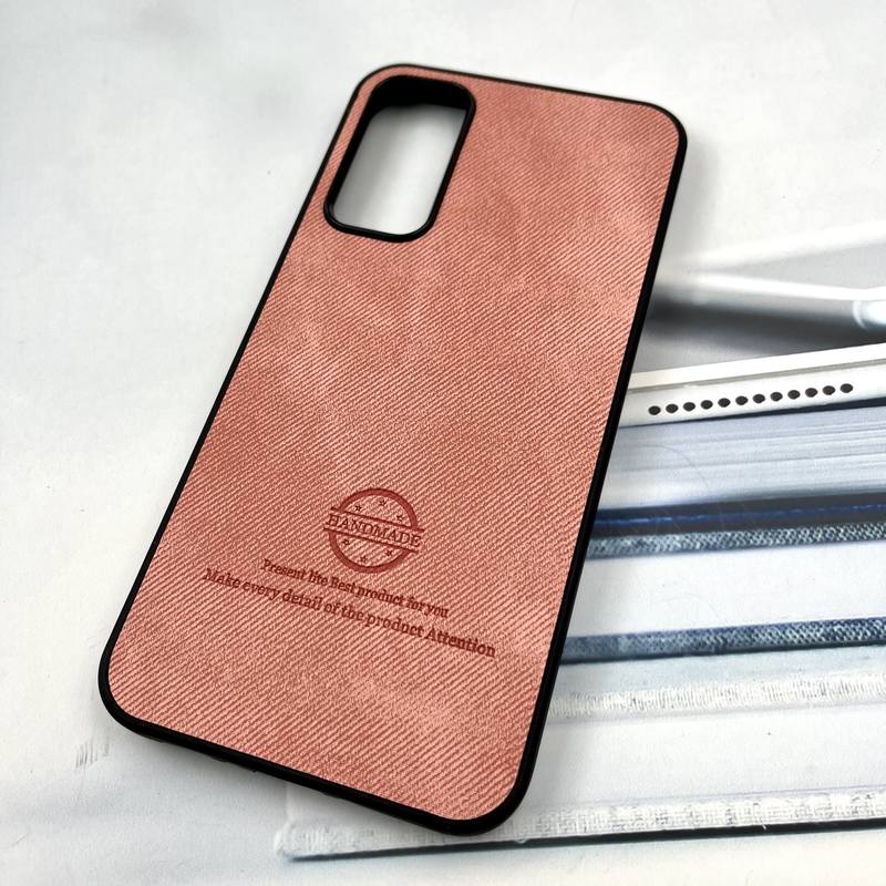 قاب گوشی Galaxy A34 سامسونگ Cotton Case مخمل چرمی Hand Made کلاسیک گلبهی کد 774455 - Image 2