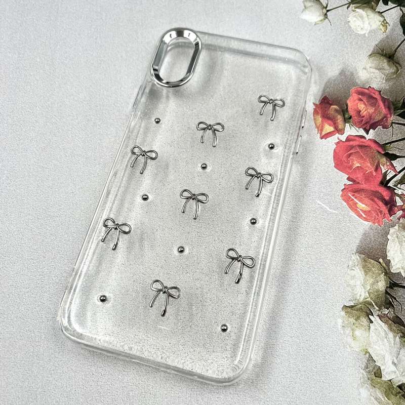 قاب گوشی iPhone XS Max آیفون Luxury Case سوپر شاین لنز Silver پاپیون کد 779422 - Image 2