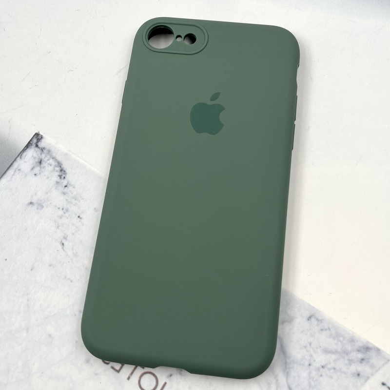 قاب گوشی iPhone 7 / iPhone 8 / iPhone SE 2020 / iPhone SE 2022 آیفون سیلیکونی پاک کنی اورجینال داخل پارچه ای محافظ لنز دار رنگ سبز کد 790351 - Image 2