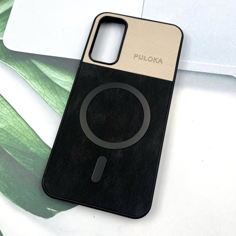 قاب گوشی Galaxy A34 سامسونگ Leather Cover مگ سیف Magsafe اورجینال لوکس کلاسیک مشکی کد 792645 - Image 2