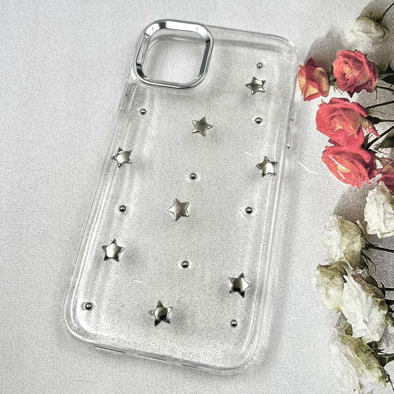 قاب گوشی iPhone 11 آیفون Luxury Case سوپر شاین لنز Silver ستاره کد 795207 - Image 2