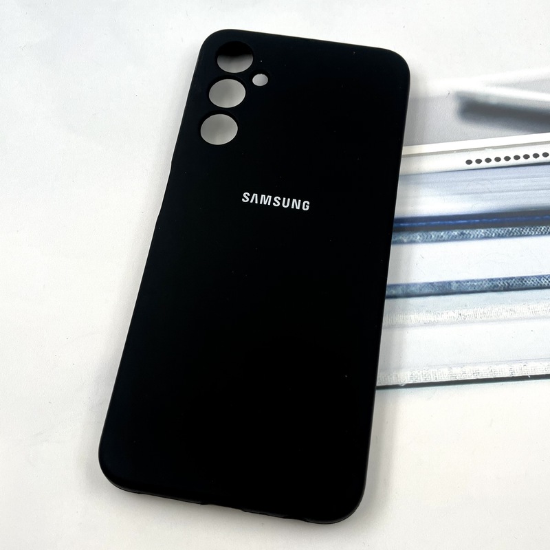قاب گوشی Galaxy A05s سامسونگ سیلیکونی پاک کنی اورجینال داخل پارچه ای محافظ لنز دار مشکی کد 796274 - Image 2