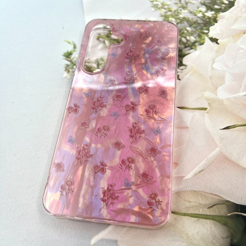 قاب گوشی Galaxy S25 FE سامسونگ iCe Case پینترستی طرح گل یخی ضد ضربه لنز برجسته کد 800708 - Image 2