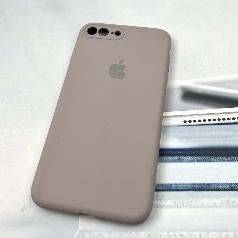 قاب گوشی iPhone 7 Plus / iPhone 8 Plus آیفون سیلیکونی پاک کنی اورجینال داخل پارچه ای رنگ خاکی کد 822101 - Image 2