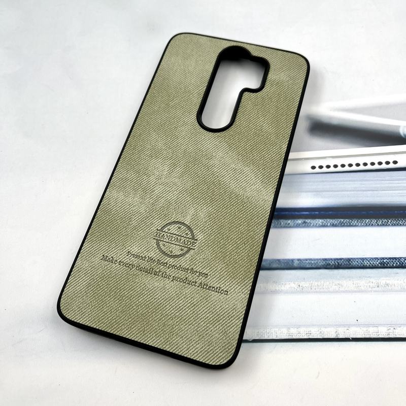 قاب گوشی Redmi Note 8 Pro شیائومی Cotton Case مخمل چرمی Hand Made کلاسیک سبز کد 829307 - Image 2