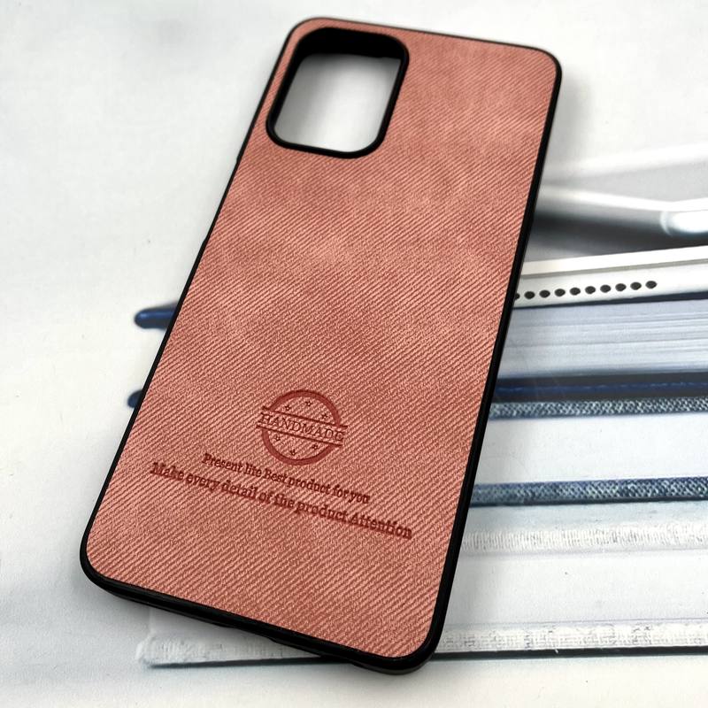 قاب گوشی Galaxy A22 4G / Galaxy M32 4G سامسونگ Cotton Case مخمل چرمی Hand Made کلاسیک گلبهی کد 829319 - Image 2