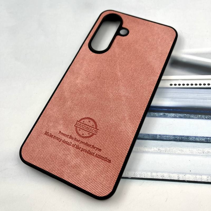 قاب گوشی Galaxy A26 سامسونگ Cotton Case مخمل چرمی Hand Made کلاسیک گلبهی کد 833721 - Image 2