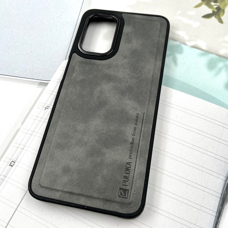 قاب گوشی Galaxy A13 4G / Galaxy A04S سامسونگ چرم Puloka Design اورجینال داخل پارچه ای لنز Metal تیتانیوم کد 834885 - Image 2