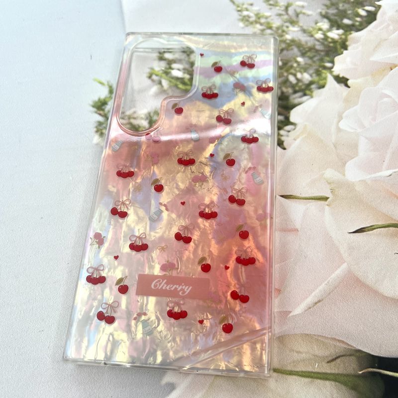 قاب گوشی Galaxy S24 Ultra سامسونگ iCe Case پینترستی طرح گل یخی ضد ضربه لنز برجسته کد 835673 - Image 2