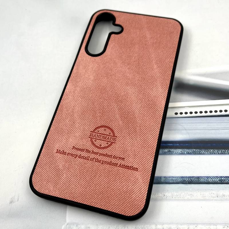قاب گوشی Galaxy A15 سامسونگ Cotton Case مخمل چرمی Hand Made کلاسیک گلبهی کد 837993 - Image 2