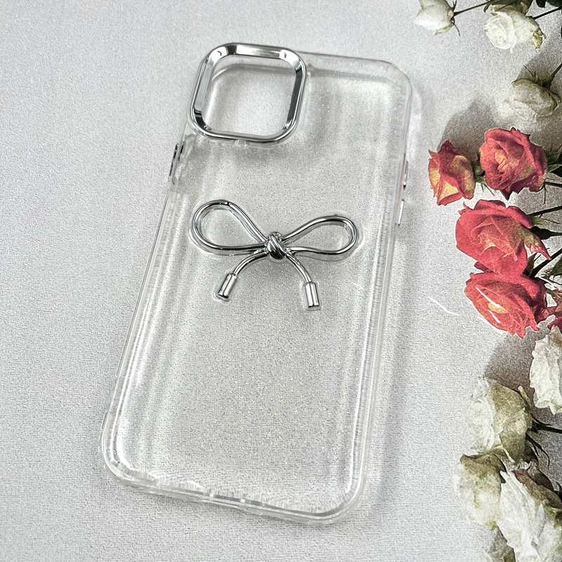 قاب گوشی iPhone 12 / iPhone 12 Pro آیفون Luxury Case سوپر شاین لنز Silver پاپیون کد 855492 - Image 2