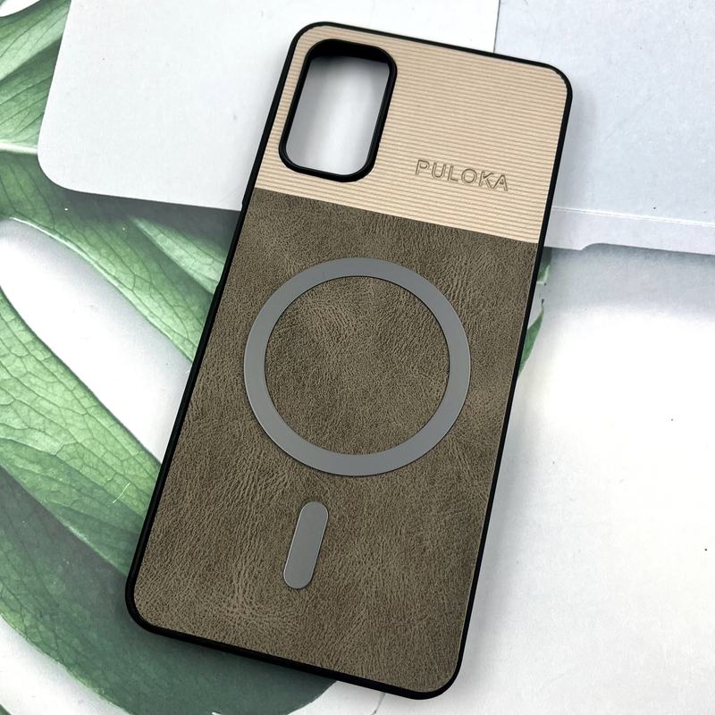 قاب گوشی Poco M3 Pro / Redmi Note 10 5G / Redmi Note 11 SE شیائومی Leather Cover مگ سیف Magsafe اورجینال لوکس کلاسیک تیتانیوم کد 857179 - Image 2