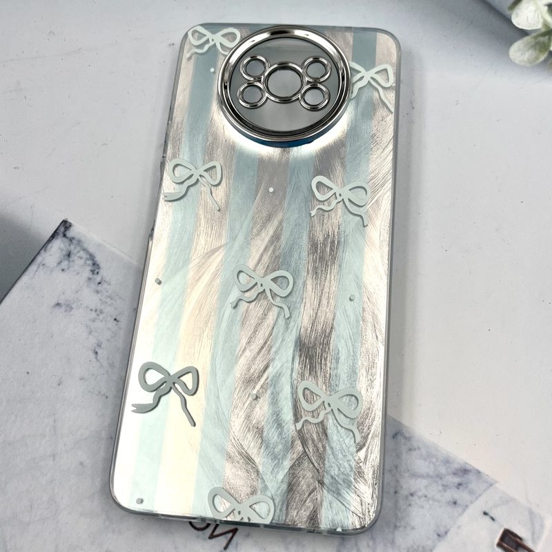 قاب گوشی Poco X3 / Poco X3 NFC / Poco X3 Pro شیائومی Brush Cover اطلسی Silver محافظ لنز دار طرح پاپیون کد 866760 - Image 2