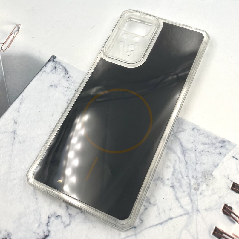 قاب گوشی Redmi Note 11 Pro / Redmi Note 12 Pro 4G شیائومی Clear Cover طرح مگ سیف Magsafe ایربگ دار ضد ضربه تیتانیوم محافظ لنز دار کد 869141 - Image 2