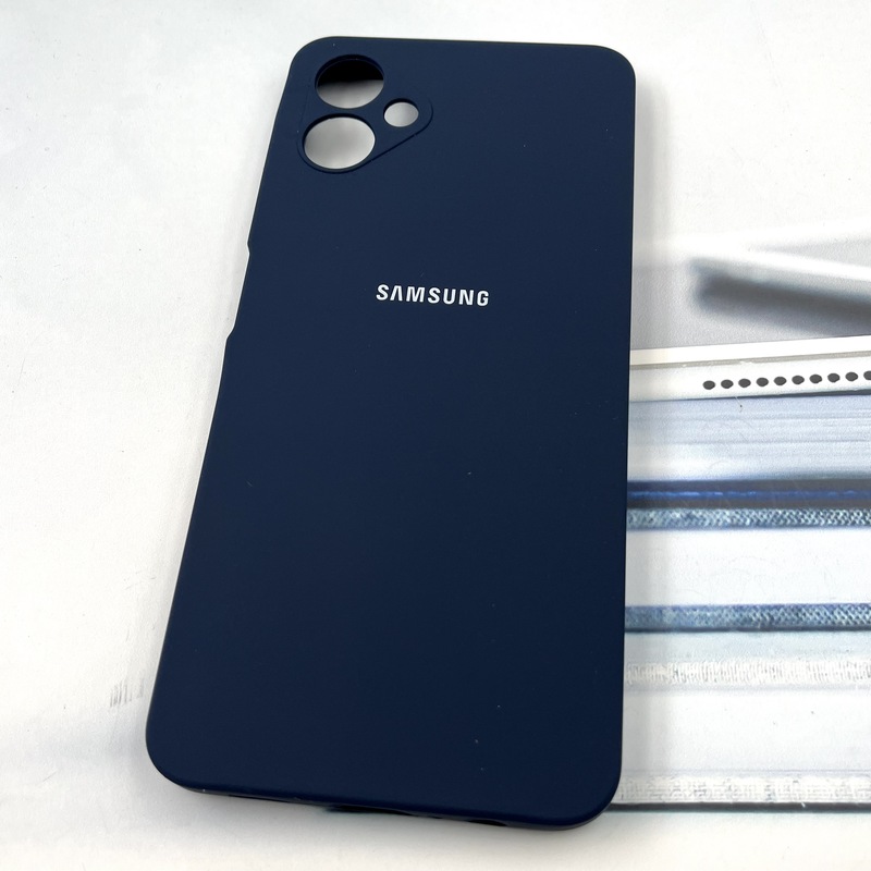 قاب گوشی Galaxy A06 سامسونگ سیلیکونی پاک کنی اورجینال داخل پارچه ای محافظ لنز دار رنگ سرمه ای کد 874477 - Image 2