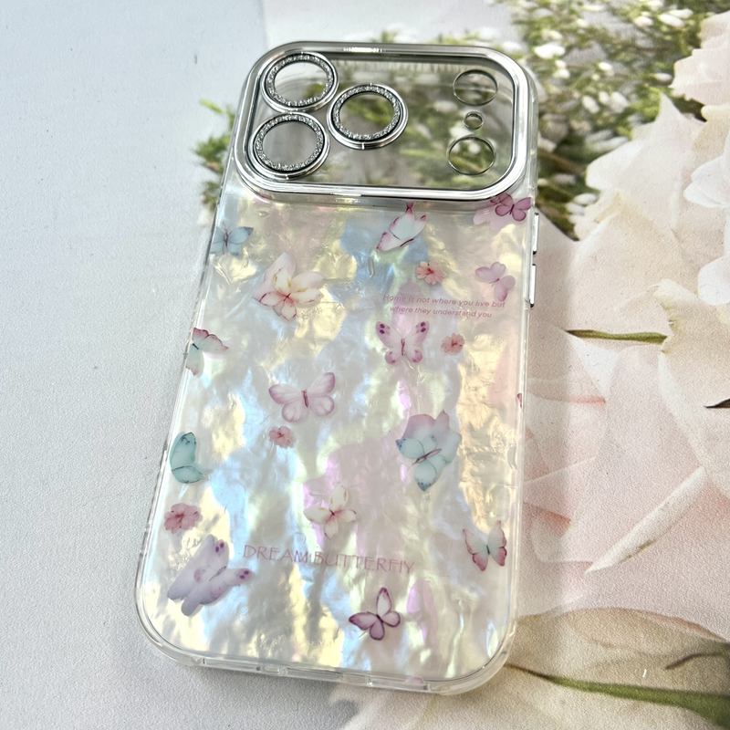 قاب گوشی iPhone 17 Pro آیفون iCe Case پینترستی طرح گل یخی ضد ضربه لنز برجسته کد 874491 - Image 2
