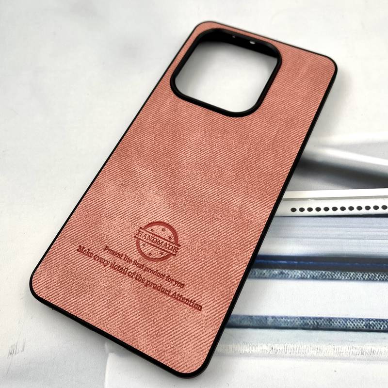 قاب گوشی Redmi Note 14 4G شیائومی Cotton Case مخمل چرمی Hand Made کلاسیک گلبهی کد 885219 - Image 2