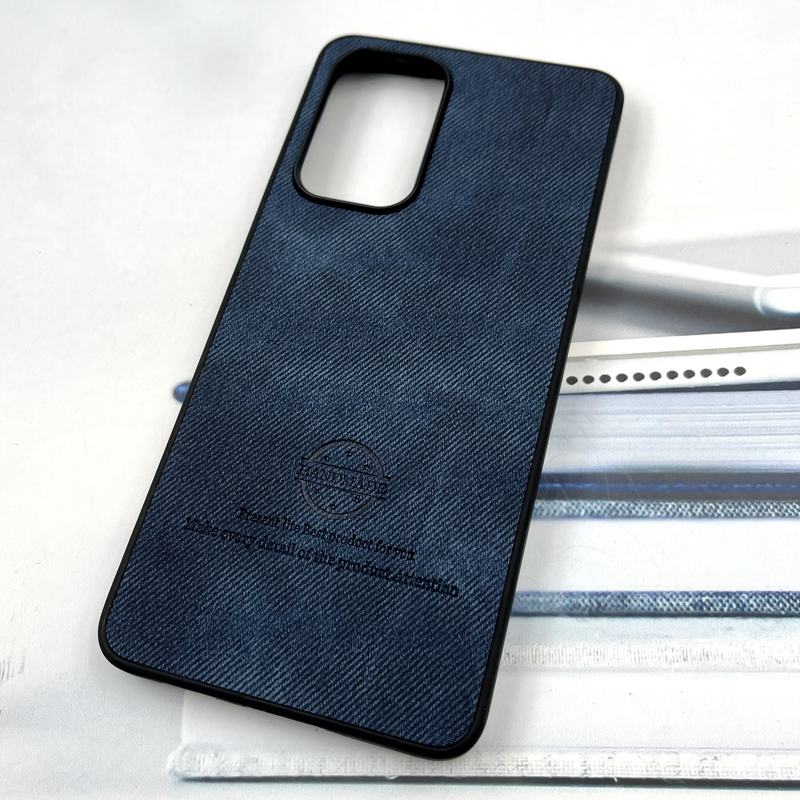 قاب گوشی Galaxy A53 سامسونگ Cotton Case مخمل چرمی Hand Made کلاسیک سرمه ای کد 885463 - Image 2
