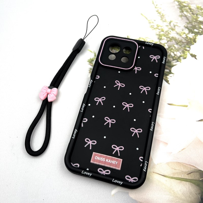 قاب گوشی Xiaomi Mi 11 Lite 4G / Mi 11 Lite 5G / Mi 11 Lite Ne شیائومی Strap Case سیلیکونی سولید ضد ضربه همراه بند مچی محافظ لنز دار طرح پاپیون کد 889737 - Image 2