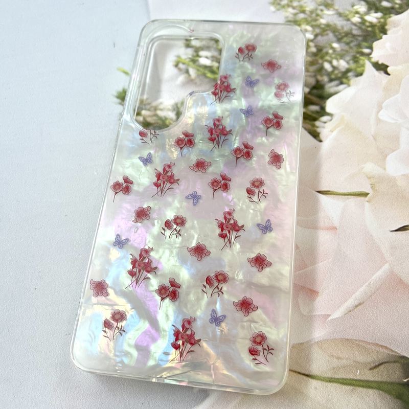 قاب گوشی Galaxy S26 Ultra سامسونگ iCe Case پینترستی طرح گل یخی ضد ضربه لنز برجسته کد 891609 - Image 2