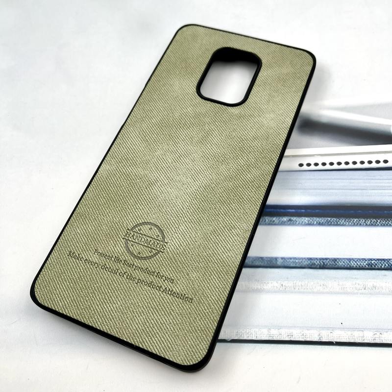 قاب گوشی Redmi Note 9S / Redmi Note 9 Pro شیائومی Cotton Case مخمل چرمی Hand Made کلاسیک سبز کد 897374 - Image 2