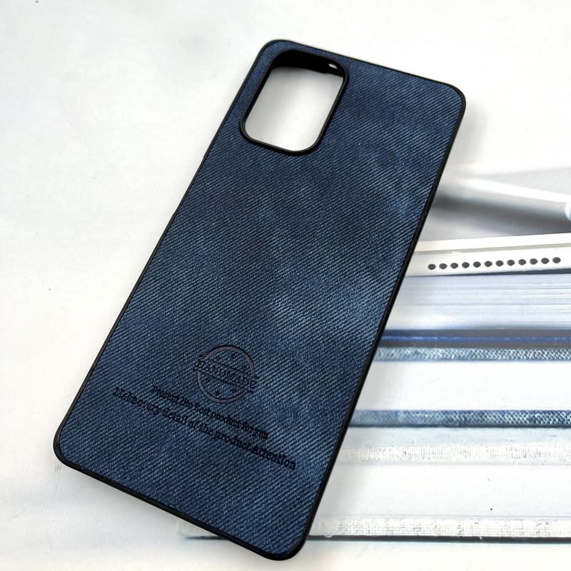قاب گوشی Redmi Note 10 4G / Redmi Note 10S / Poco M5S شیائومی Cotton Case مخمل چرمی Hand Made کلاسیک سرمه ای کد 911769 - Image 2