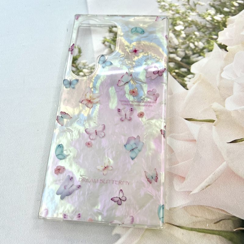 قاب گوشی Galaxy S24 Ultra سامسونگ iCe Case پینترستی طرح گل یخی ضد ضربه لنز برجسته کد 916963 - Image 2