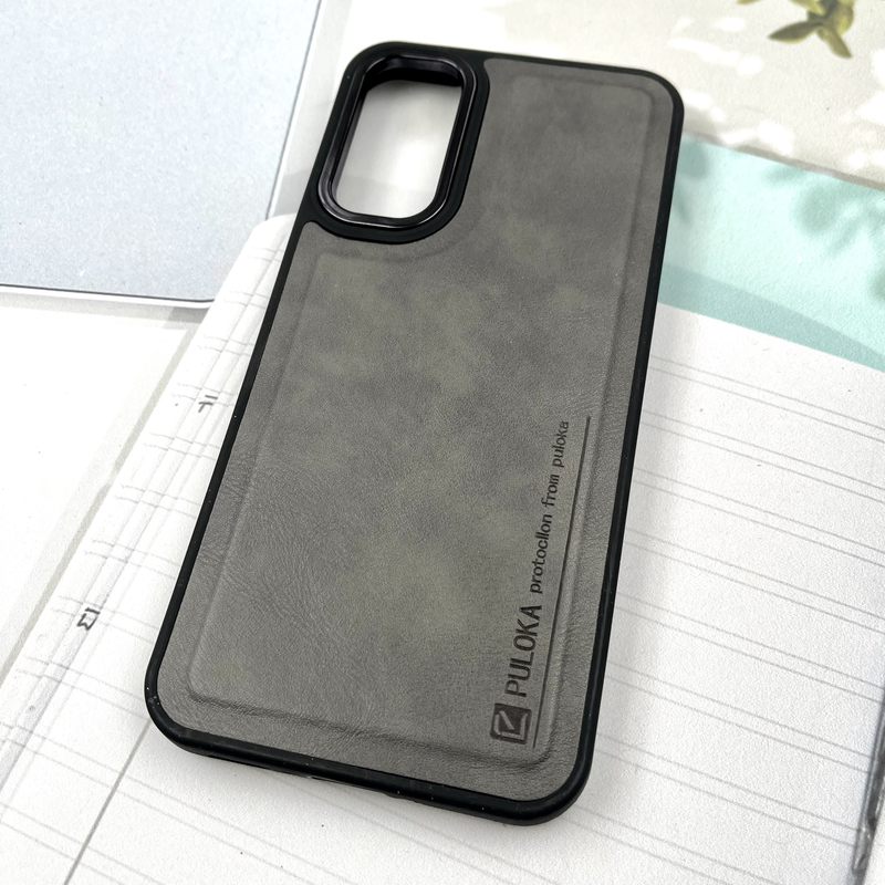 قاب گوشی Galaxy A34 سامسونگ چرم Puloka Design اورجینال داخل پارچه ای لنز Metal تیتانیوم کد 926709 - Image 2