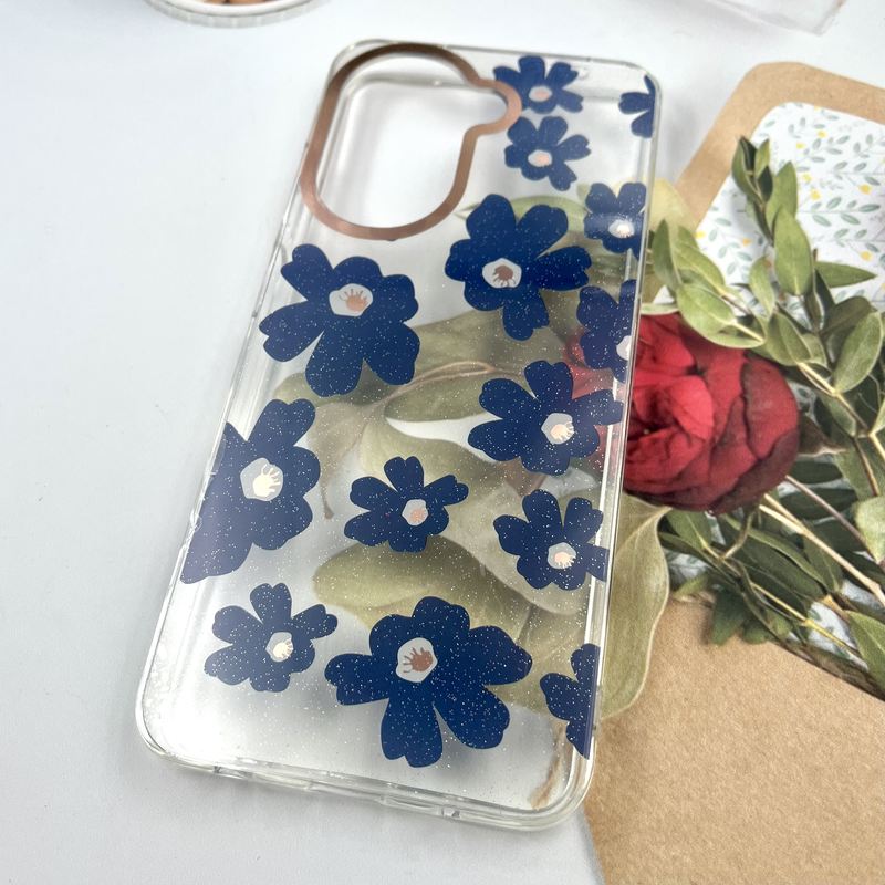 قاب گوشی Redmi A5 / Poco C71 شیائومی Flower Case شفاف لوکس طرح گل لنز Copper کد 929320 - Image 2