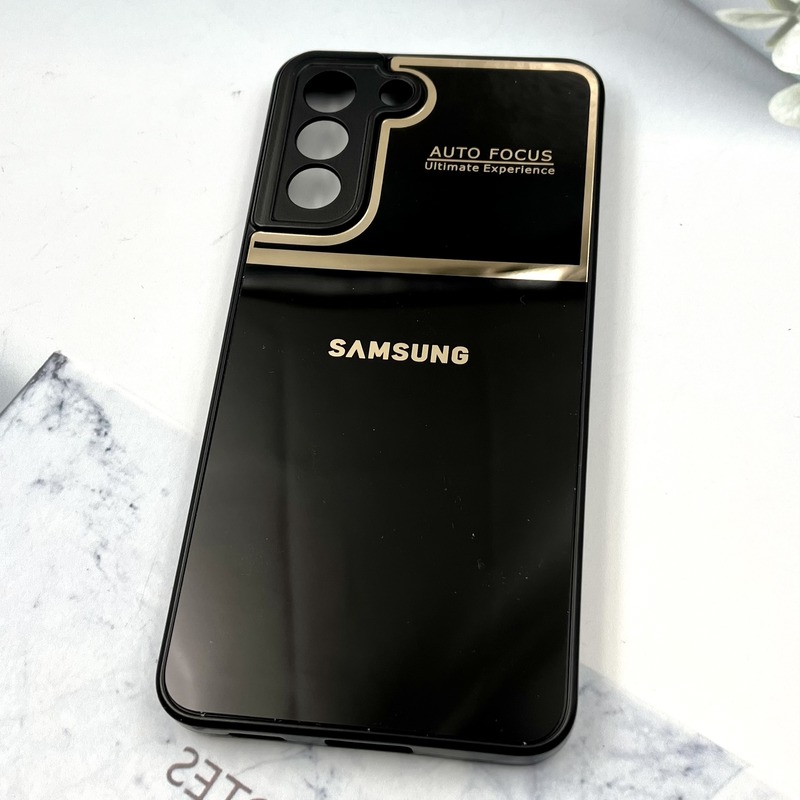 قاب گوشی Galaxy S21 FE سامسونگ PVD دور سیلیکونی Auto Focus کلاسیک محافظ لنز دار مشکی کد 929775 - Image 2