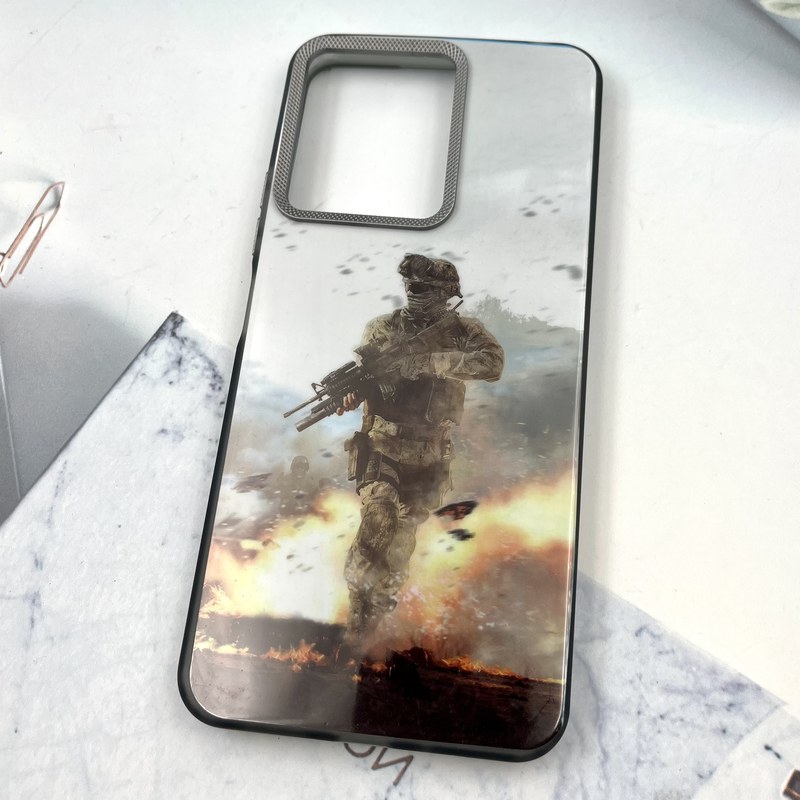 قاب گوشی Redmi 13C / Poco C65 شیائومی Carbon Lens اورجینال لنز برجسته کربن اسپرت طرح Call Of Duty کد 929920 - Image 2