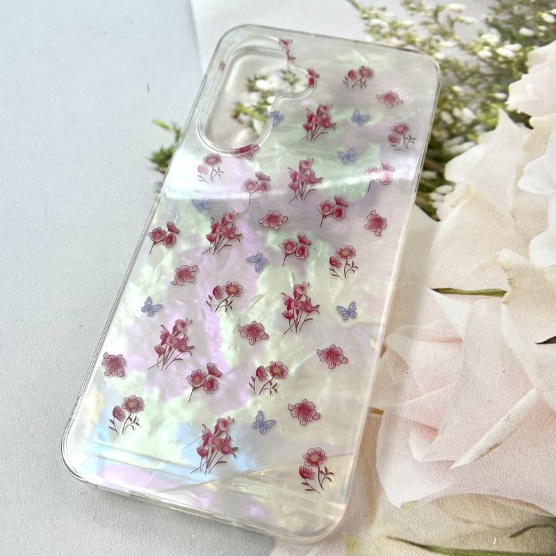 قاب گوشی Galaxy A17 سامسونگ iCe Case پینترستی طرح گل یخی ضد ضربه لنز برجسته کد 940357 - Image 2