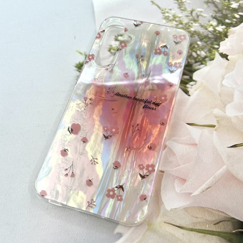 قاب گوشی Galaxy A16 سامسونگ iCe Case پینترستی طرح گل یخی ضد ضربه لنز برجسته کد 948615 - Image 2