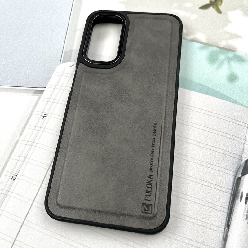 قاب گوشی Galaxy A14 سامسونگ چرم Puloka Design اورجینال داخل پارچه ای لنز Metal تیتانیوم کد 955517 - Image 2