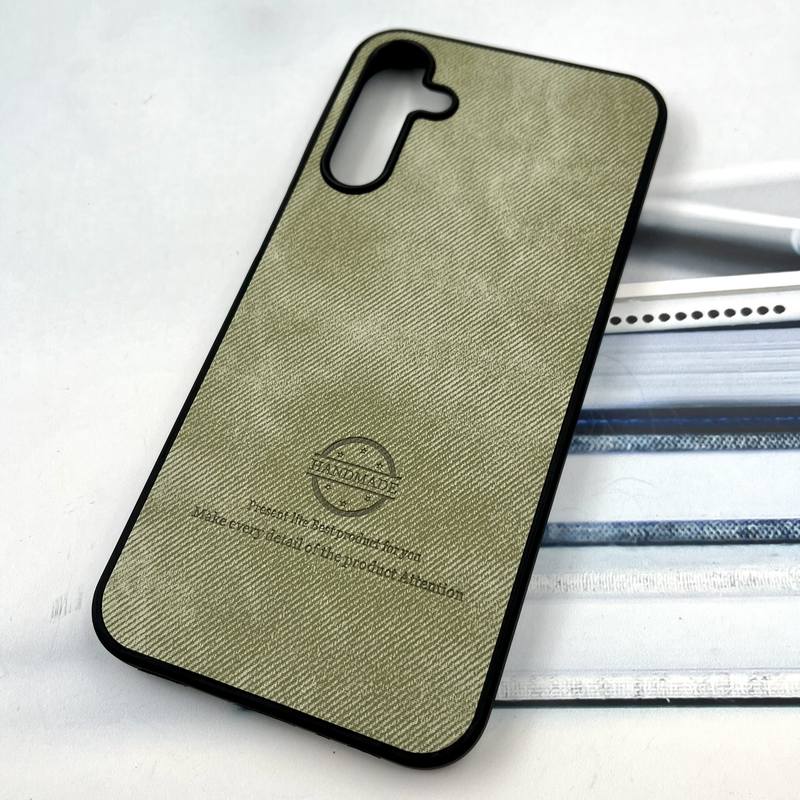 قاب گوشی Galaxy A15 سامسونگ Cotton Case مخمل چرمی Hand Made کلاسیک سبز کد 963591 - Image 2