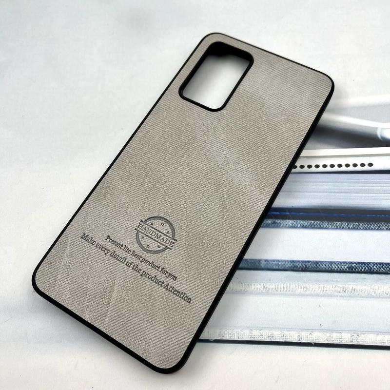 قاب گوشی Galaxy A32 4G سامسونگ Cotton Case مخمل چرمی Hand Made کلاسیک طوسی کد 968144 - Image 2