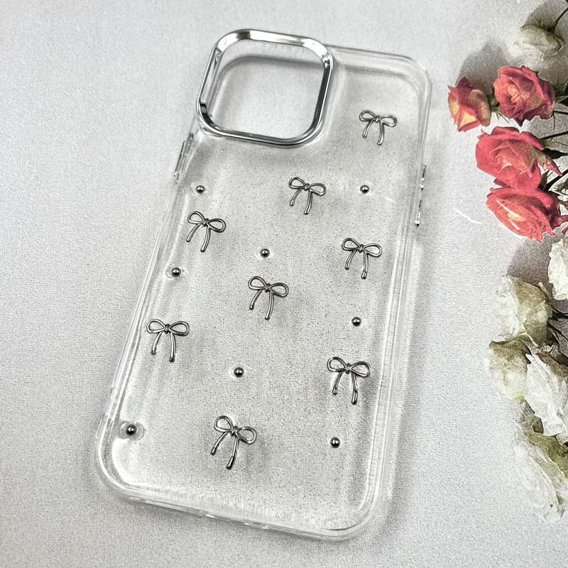 قاب گوشی iPhone 13 Pro Max آیفون Luxury Case سوپر شاین لنز Silver پاپیون کد 979222 - Image 2