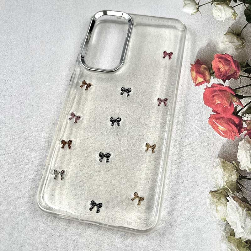 قاب گوشی Galaxy S24 FE سامسونگ Luxury Case سوپر شاین لنز Silver پاپیون رنگی کد 987163 - Image 2