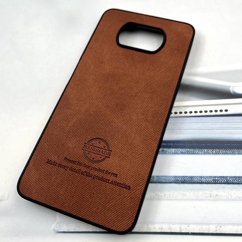 قاب گوشی Poco X3 / Poco X3 NFC / Poco X3 Pro شیائومی Cotton Case مخمل چرمی Hand Made کلاسیک عسلی کد 998942 - Image 2