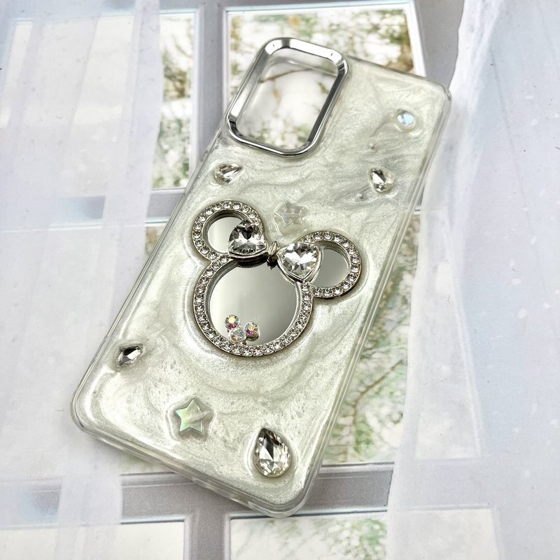 قاب گوشی Galaxy A32 4G سامسونگ Crystal Stone کریستال الماسی طرح برجسته فانتزی سه بعدی آینه دار کد 113374 - Image 2