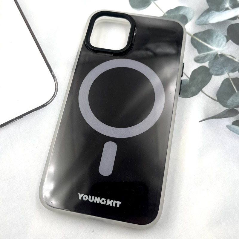 قاب گوشی iPhone 12 / iPhone 12 Pro آیفون Youngkit Case طرح مگ سیف Magsafe ایربگ دار لنز برجسته مشکی کد 122856 - Image 2