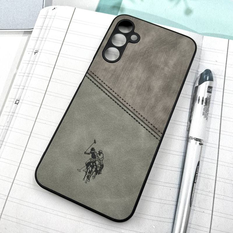 قاب گوشی Galaxy A24 سامسونگ Polo Cover چرم طرح دوخت پولو محافظ لنز دار تیتانیوم کد 132861 - Image 2