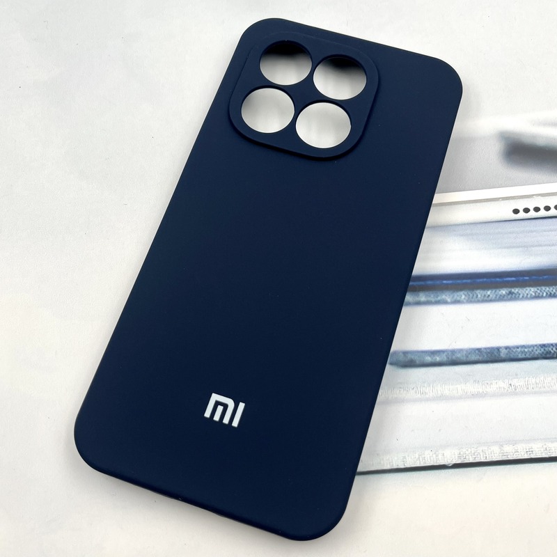 قاب گوشی Xiaomi 15T شیائومی سیلیکونی پاک کنی اورجینال داخل پارچه ای محافظ لنز دار رنگ سرمه ای کد 135314 - Image 2