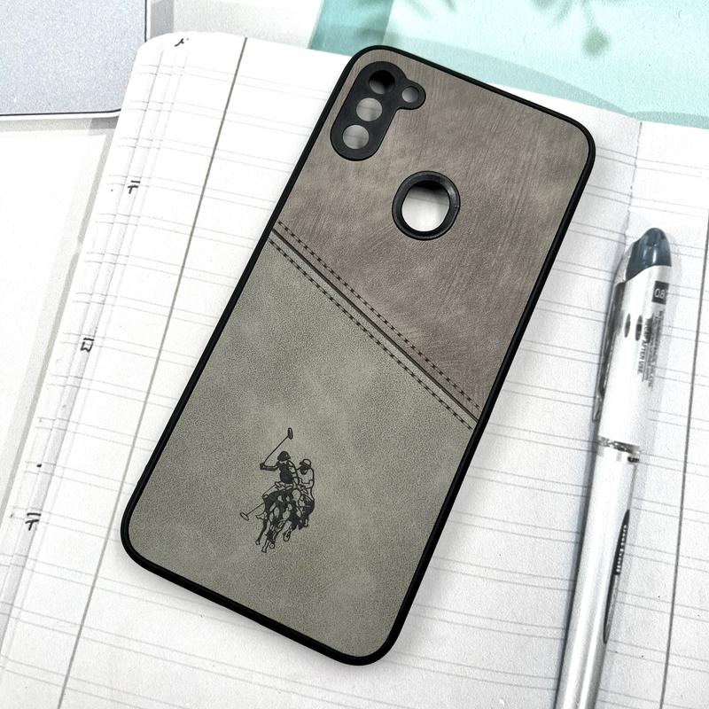 قاب گوشی Galaxy A11 / Galaxy M11 سامسونگ Polo Cover چرم طرح دوخت پولو محافظ لنز دار تیتانیوم کد 159424 - Image 2